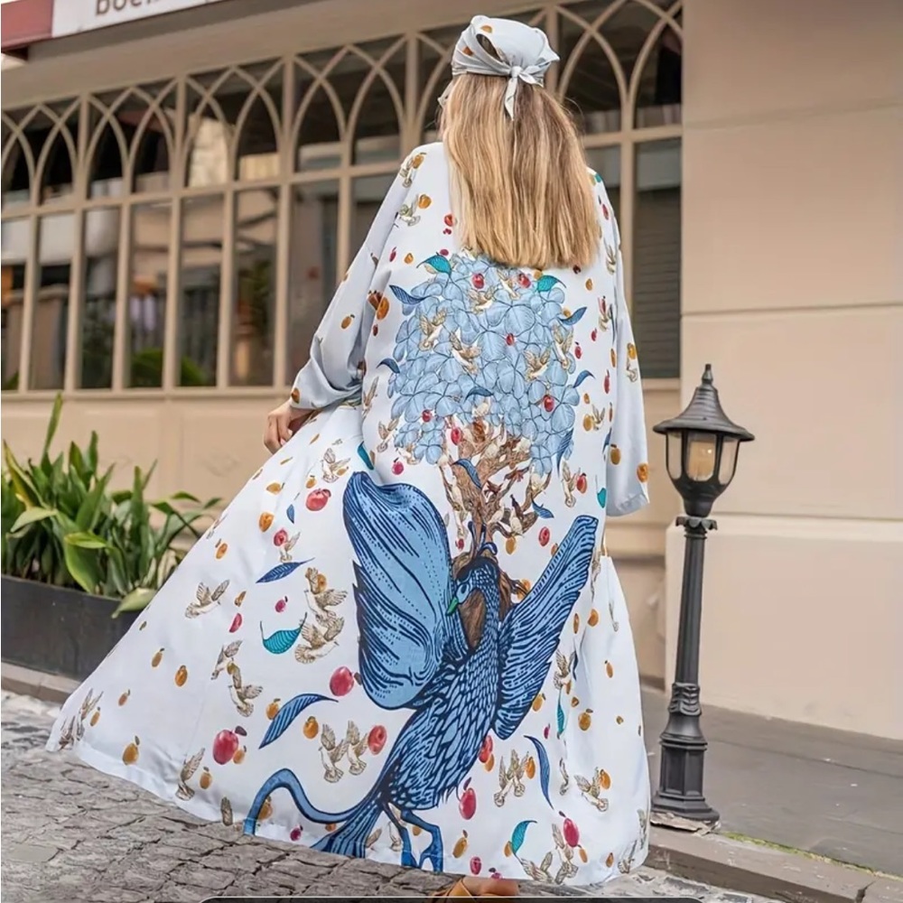 Boho cover up kimono wrap - Picture 2 of 5